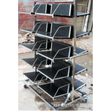 Anti static SMT machine ESD trolley for automatic motherboard repair machine pcb board
